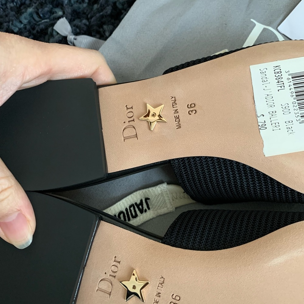 Dior J’adior slingback ballerina flat sandals size 36 - Picture 13 of 14